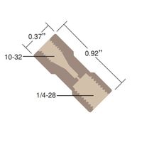 IDEX アダプター 10ー32 Female to 1/4ー28 Includes(1) Fー300 Fitting P-627 1個（直送品）