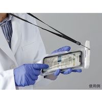 サンプラテック スマホポーチ ホワイト 31018 1個 64-3697-78（直送品）