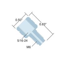 IDEX アダプター 5/16ー24 Female to M6 Male P-673 1個 64-3956-07（直送品）