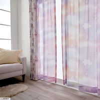 スミノエ DISNEY セミオーダー レースカーテン ミッキー メロウボイル 1500×1540mm ピンク １セット(2枚入)（直送品）