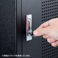 サンワサプライ キャスター付きハブボックス(4U・ホワイト) CP-THBOX4UW 1台（直送品）