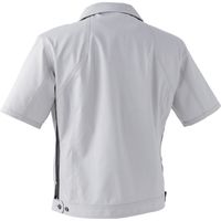 中国産業 2907C's CLUBドビーストレッチT/C メッシュ半袖ブルゾンアッシュ・グレー3L 2907-818-3L 1枚（直送品）