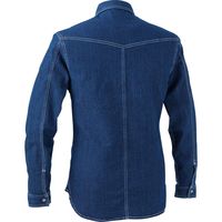 中国産業 9821HOP-SCOT児島デニシャンストレッチ長袖シャツバイオソーピングM 9821-128-M 1枚（直送品）