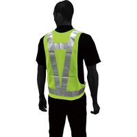 中国産業 0305C's CLUBリフレクションセーフティーベスト蛍光グリーンF 0305-95-F 1枚（直送品）