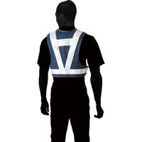 中国産業 0313C's CLUBリフレクションセーフティーベスト ショート丈紺xシルバーF 0313-93-F 1枚（直送品）