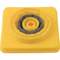 中国産業 0335-0C's CLUB伸縮式三角コーン 41cm蛍光イエローS 0335-97-S 1本（直送品）