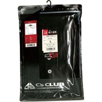 中国産業 1334C's CLUB半袖ポロシャツ（ポケットあり）クロL 1334-19-L 1枚（直送品）