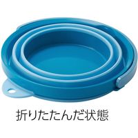 伊勢藤 ソフトバケツ8型 ブルー 52101 1個（直送品）