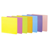 【強粘着】コクヨ　ふせん　75×75mm　ネオン7色アソート　K2メ-KN7575X20　90枚×20冊×1箱　〈K2〉（直送品）