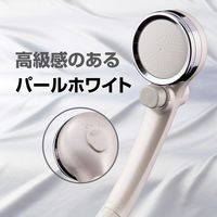 タカギ シャワーヘッド もっとキモチイイシャワピタ パールホワイト JSB101BPW 1個