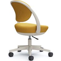 オカムラ パラベル スタンダード ５本脚ナイロンキャスター インターロック ライトグレージュ×イエロー 8CBABL FXW7 1脚（直送品）