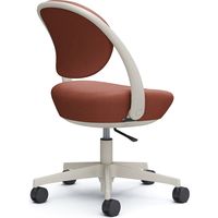 オカムラ パラベル カバーリング ５本脚ウレタンキャスター インターロック ライトグレージュ×テラコッタ 8CBAEN FXW6 1脚（直送品）