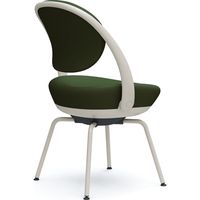 オカムラ パラベル スタンダードタイプ スチール４本脚 ライトグレージュボディ ダークグリーン（ツイル） 8CBAGL FKY5 1脚（直送品）