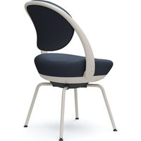 オカムラ パラベル スタンダードタイプ スチール４本脚 ライトグレージュボディ ダークブルー（ツイル） 8CBAGL FKY4 1脚（直送品）