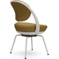 オカムラ パラベル スタンダードタイプ スチール４本脚 ライトグレージュボディ イエローグリーン（ツイル） 8CBAGL FKY9 1脚（直送品）