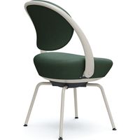 オカムラ パラベル カバーリング スチール４本脚 インターロック ライトグレージュ×ダークグリーン 8CBAGN FXW5 1脚（直送品）