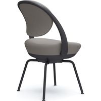 オカムラ パラベル スタンダードタイプ スチール４本脚 ブラックボディ ライトグレー（ツイル） 8CBAGR FKY3 1脚（直送品）