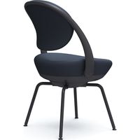 オカムラ パラベル スタンダードタイプ スチール４本脚 ブラックボディ ダークブルー（ツイル） 8CBAGR FKY4 1脚（直送品）