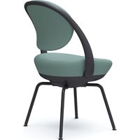 オカムラ パラベル スタンダードタイプ スチール４本脚 ブラックボディ セージ（ツイル） 8CBAGR FKY6 1脚（直送品）