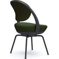 オカムラ パラベル スタンダードタイプ スチール４本脚 ブラックボディ ダークグリーン（ツイル） 8CBAGR FKY5 1脚（直送品）