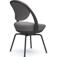 オカムラ パラベル スタンダードタイプ スチール４本脚 ブラックボディ グレー（インターロック） 8CBAGR FXW1 1脚（直送品）