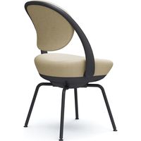 オカムラ パラベル スタンダードタイプ スチール４本脚 ブラックボディ ベージュ（インターロック） 8CBAGR FXW2 1脚（直送品）