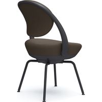 オカムラ パラベル スタンダードタイプ スチール４本脚 ブラックボディ ダークブラウン（インターロック） 8CBAGR FXW3 1脚（直送品）