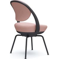 オカムラ パラベル スタンダードタイプ スチール４本脚 ブラックボディ ペールピンク（インターロック） 8CBAGR FXW8 1脚（直送品）