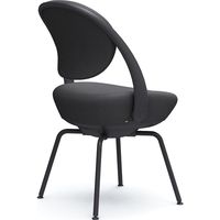 オカムラ パラベル カバーリングタイプ スチール４本脚 ブラックボディ ダークグレー（インターロック） 8CBAGS FXW0 1脚（直送品）