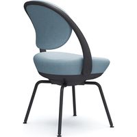 オカムラ パラベル スタンダードタイプ スチール４本脚 ブラックボディ セージ（インターロック） 8CBAGR FXW9 1脚（直送品）