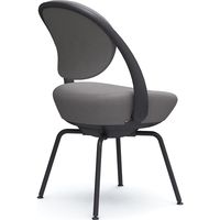 オカムラ パラベル カバーリングタイプ スチール４本脚 ブラックボディ グレー（インターロック） 8CBAGS FXW1 1脚（直送品）