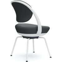 オカムラ パラベル スタンダードタイプ スチール４本脚 ホワイトボディ ダークグレー（ツイル） 8CBAGW FKY1 1脚（直送品）