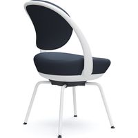 オカムラ パラベル スタンダードタイプ スチール４本脚 ホワイトボディ ダークブルー（ツイル） 8CBAGW FKY4 1脚（直送品）