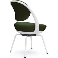 オカムラ パラベル スタンダードタイプ スチール４本脚 ホワイトボディ ダークグリーン（ツイル） 8CBAGW FKY5 1脚（直送品）