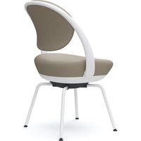 オカムラ パラベル スタンダードタイプ スチール４本脚 ホワイトボディ ベージュ（ツイル） 8CBAGW FKY7 1脚（直送品）