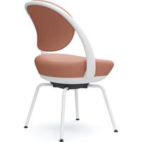 オカムラ パラベル スタンダードタイプ スチール４本脚 ホワイトボディ ペールピンク（ツイル） 8CBAGW FKZ7 1脚（直送品）