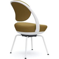 オカムラ パラベル スタンダードタイプ スチール４本脚 ホワイトボディ イエローグリーン（ツイル） 8CBAGW FKY9 1脚（直送品）