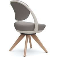 オカムラ パラベル スタンダードタイプ 木４本脚ナチュラル ライトグレージュボディ ライトグレー（ツイル） 8CBAYL FKY3 1脚（直送品）