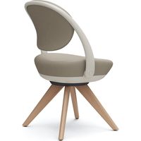 オカムラ パラベル スタンダードタイプ 木４本脚ナチュラル ライトグレージュボディ ベージュ（ツイル） 8CBAYL FKY7 1脚（直送品）