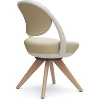 オカムラ パラベル スタンダードタイプ 木４本脚ナチュラル ライトグレージュボディ ベージュ（インターロック） 8CBAYL FXW2 1脚（直送品）