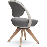 オカムラ パラベル カバーリングタイプ 木４本脚ナチュラル ライトグレージュボディ グレー（インターロック） 8CBAYN FXW1 1脚（直送品）