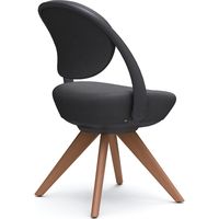 オカムラ パラベル カバーリングタイプ 木４本脚ダーク ブラックボディ ダークグレー（インターロック） 8CBAYS FXW0 1脚（直送品）