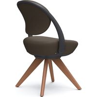 オカムラ パラベル カバーリングタイプ 木４本脚ダーク ブラックボディ ダークブラウン（インターロック） 8CBAYS FXW3 1脚（直送品）