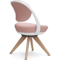 オカムラ パラベル スタンダードタイプ 木４本脚ナチュラル ホワイトボディ ペールピンク（インターロック） 8CBAYW FXW8 1脚（直送品）