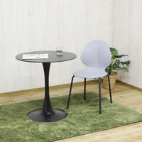 【軒先渡し】後藤家具物産 シンプルデザインルームチェアー グレー CC-RC-GY-4 1セット(4脚入)（直送品）