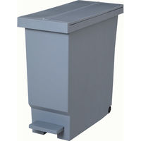 平和工業 バタフライペール ペダル式 幅228×奥行480×高さ485mm 32L ライトグレー 1セット(3個入)（直送品）