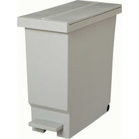 バタフライペダルペール32Lミルクティーベージュ2個セットペダル式高さ制限がある場所でも使えるペール