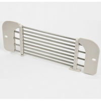 リバティーコーポレーション ステンレス シンク スライド ラック 水切り スタンド式 ワームグレー 幅40～65cm LD-195 4571151221959