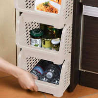 リバティーコーポレーション 積み重ね ストッカー キャスター付 ワームグレー LD-245 4571151222451 1個