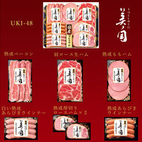 ニッポンハム 日本ハム ギフト 国産 プレミアム 美ノ国 UKI-48 お中元 冷蔵 送料無料 901040613 1セット（直送品）